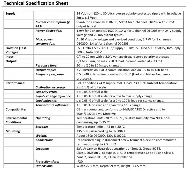 Model D1020S & D1020D - Procon Engineering UK